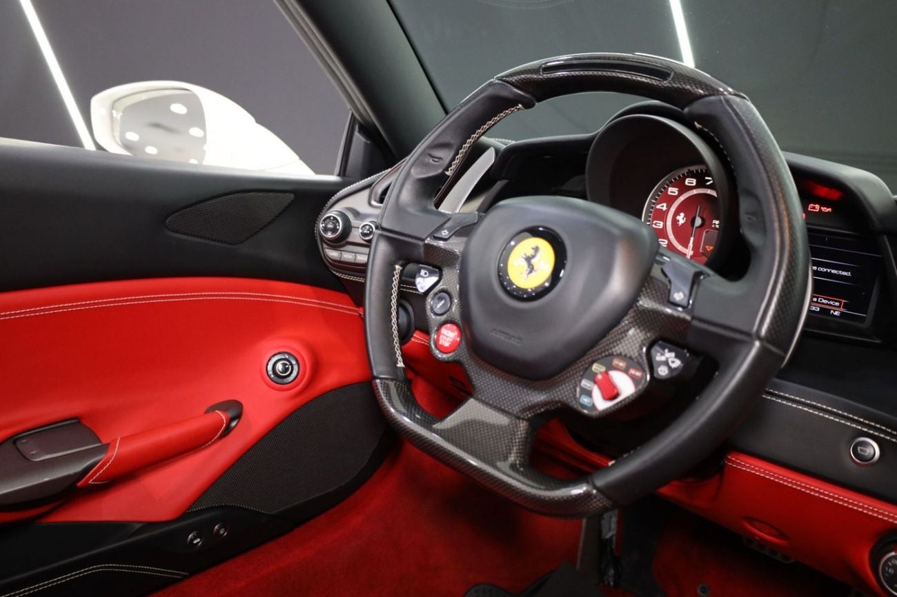 Ferrari 488 Ferrari 488 GTB 2017, Bianco Avus Exterior, Passenger Display, Very Low KM, GCC Spec!!
