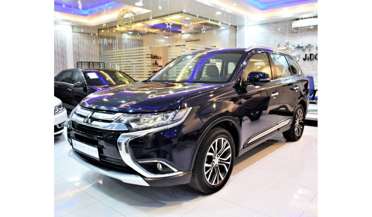 Mitsubishi Outlander AMAZING Mitsubishi Outlander 4WD 2016 Model!! in Dark Blue Color! GCC Specs