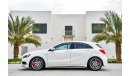 Mercedes-Benz A 45 AMG - 2 Y Warranty!  AED 1,897 per month - 0% Downpayment