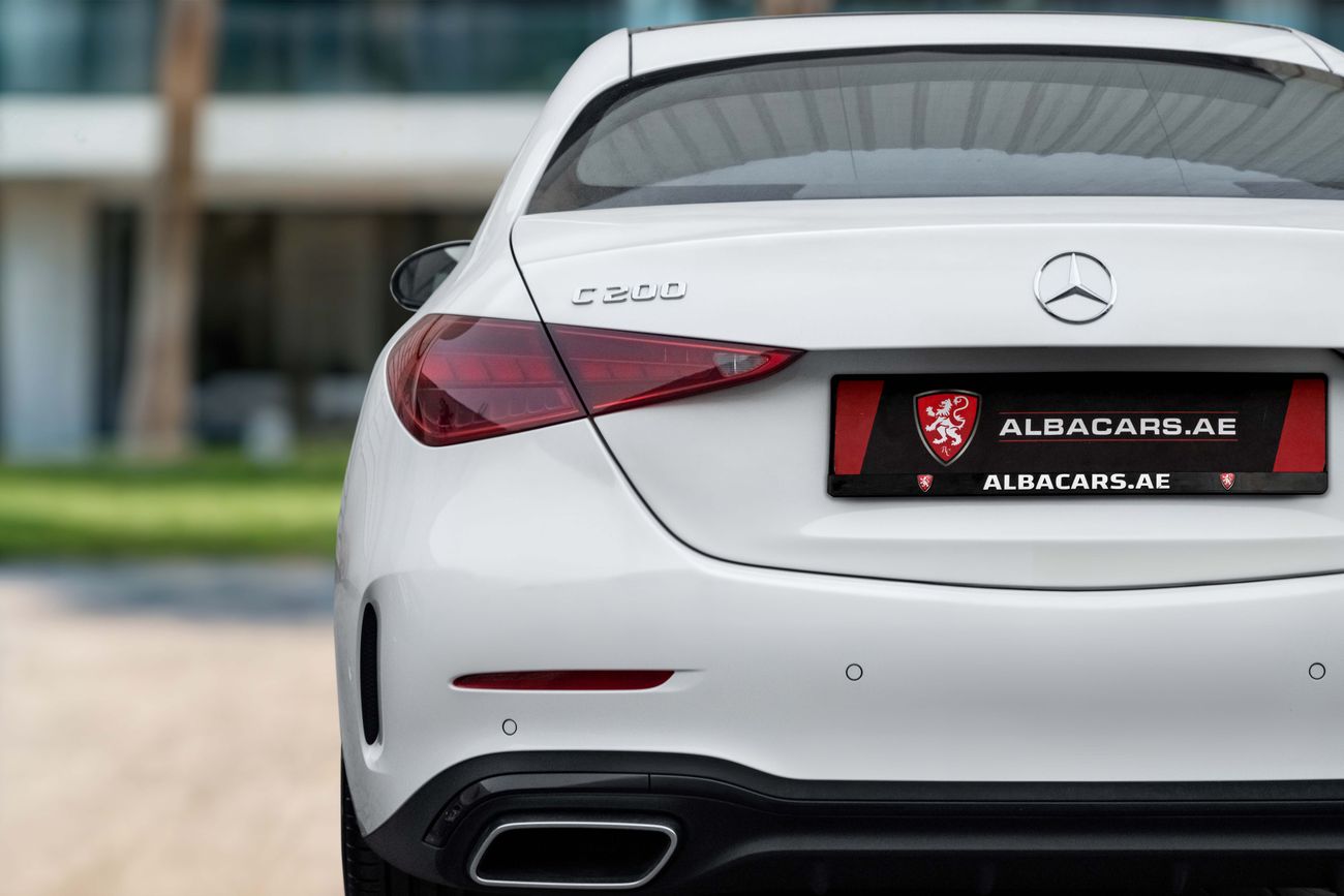 مرسيدس بنز C 200 C200 AMG | 3,721 P.M | 0% Downpayment | AGENCY WARRANTY / SERVICE!
