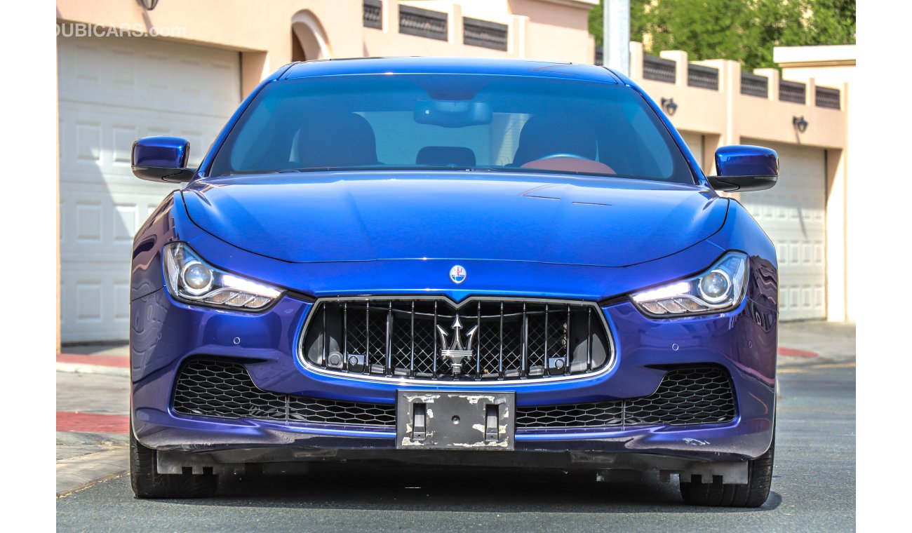 Maserati Ghibli 2015 GCC under Warranty with Zero Down-Payment