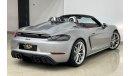 Porsche 718 Boxster 2020 Porsche 718 Spyder, Porsche Warranty-Service History, GCC