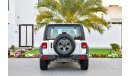 Jeep Wrangler Trail Rated 2018 - Fully Loaded - AED 2,330 PM! - 0% DP