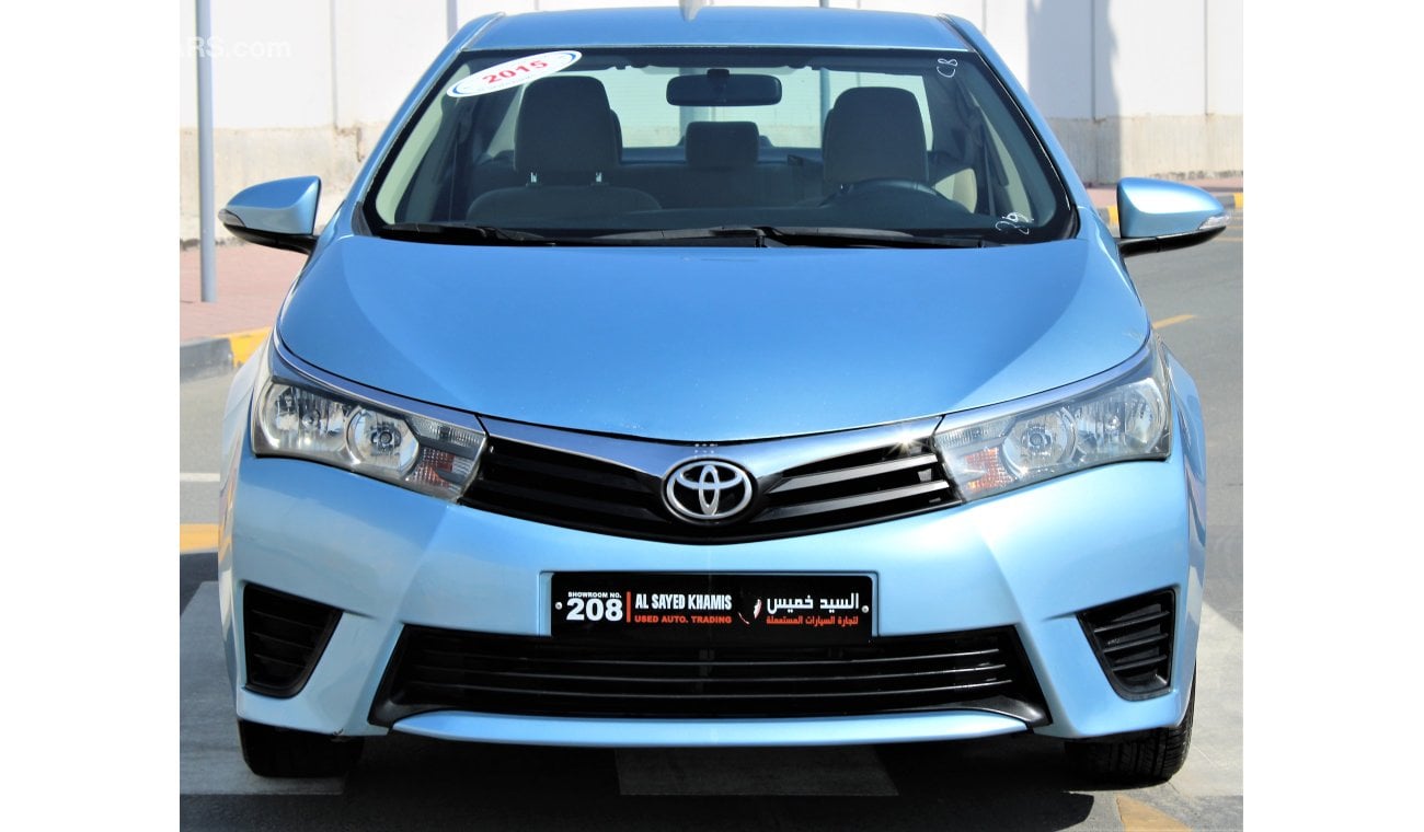 Toyota Corolla Toyota Corolla 2015 GCC in excellent condition without accidents, very clean inside and out