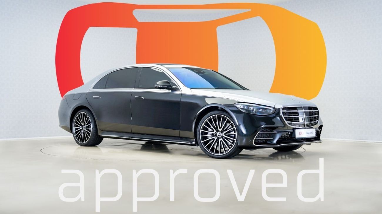 Mercedes-Benz S 500 S500 AMG Line | AED 7,826 PM | Warranty & Service March 2029 | GCC