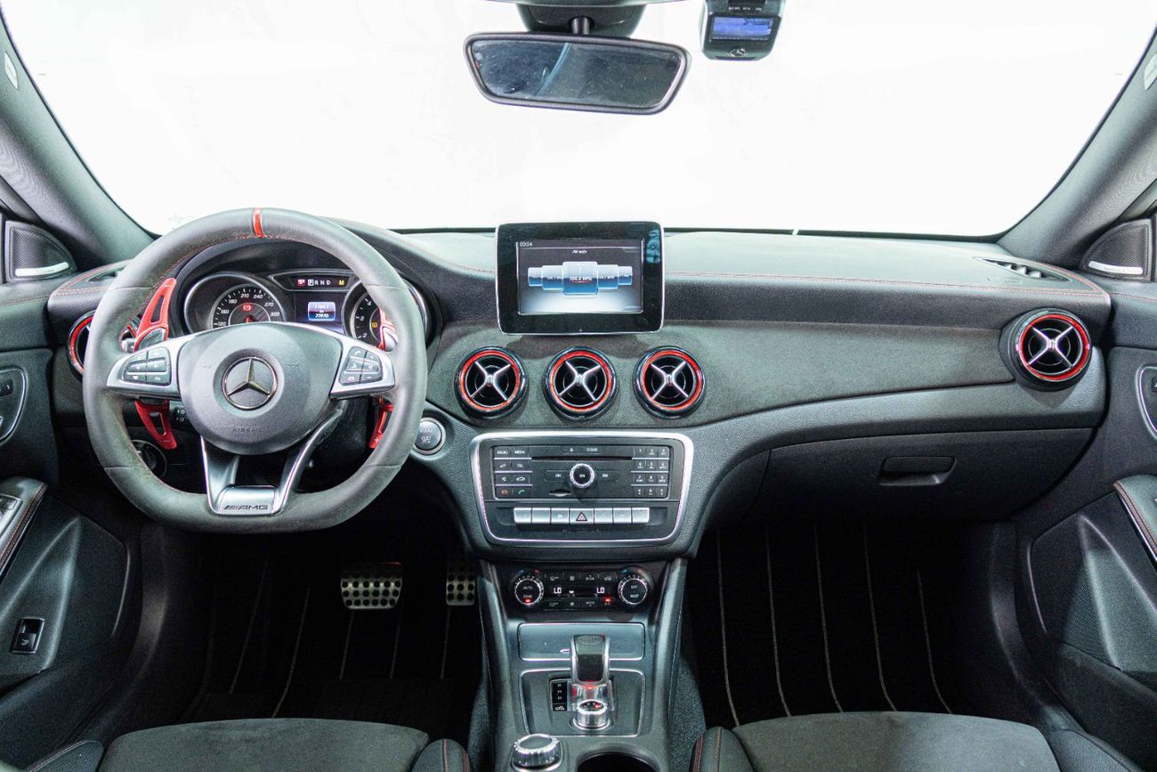 Mercedes-Benz CLA 45 AMG Std 2.0L Low Mileage-Red Accents-Sports Exhaust-AMG Sport Design Rims- Red Calipers