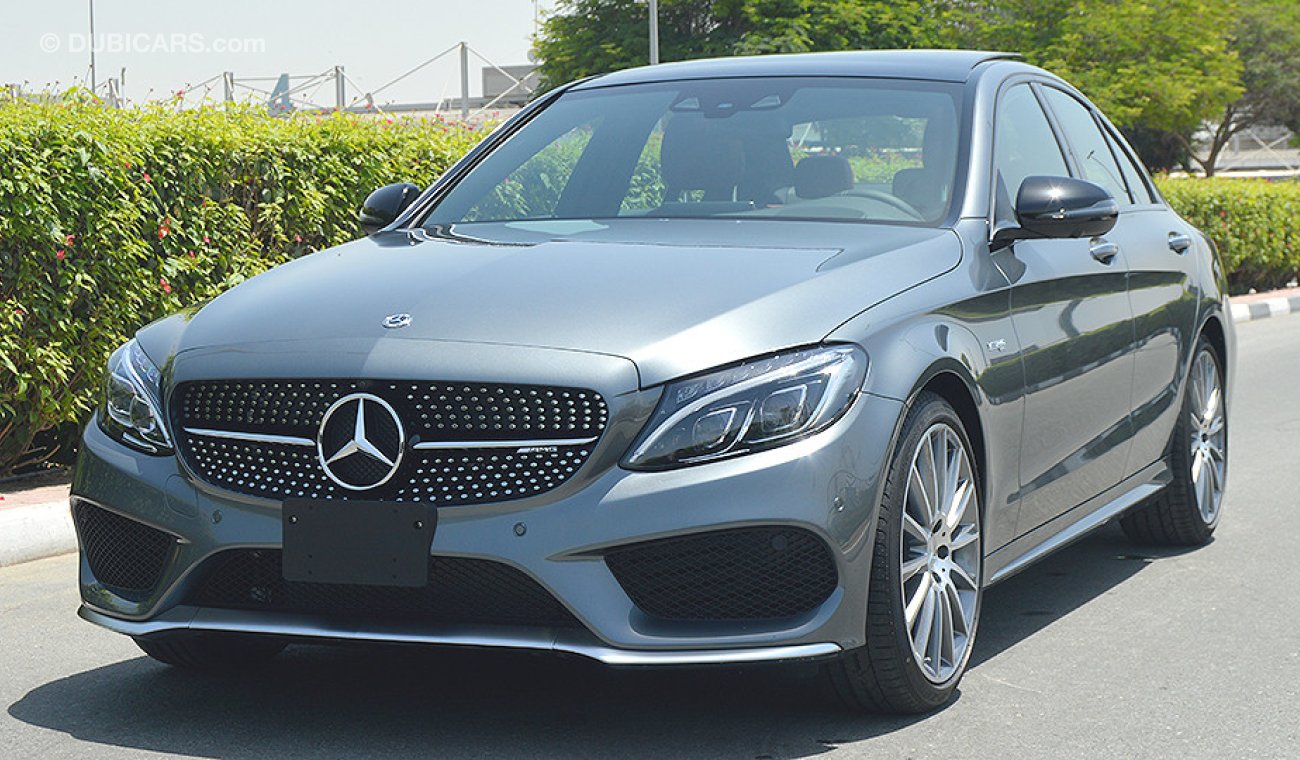 Mercedes-Benz C 43 AMG 4MATIC, V6 Biturbo, GCC Specs with 2 Years Unlimited Mileage Warranty