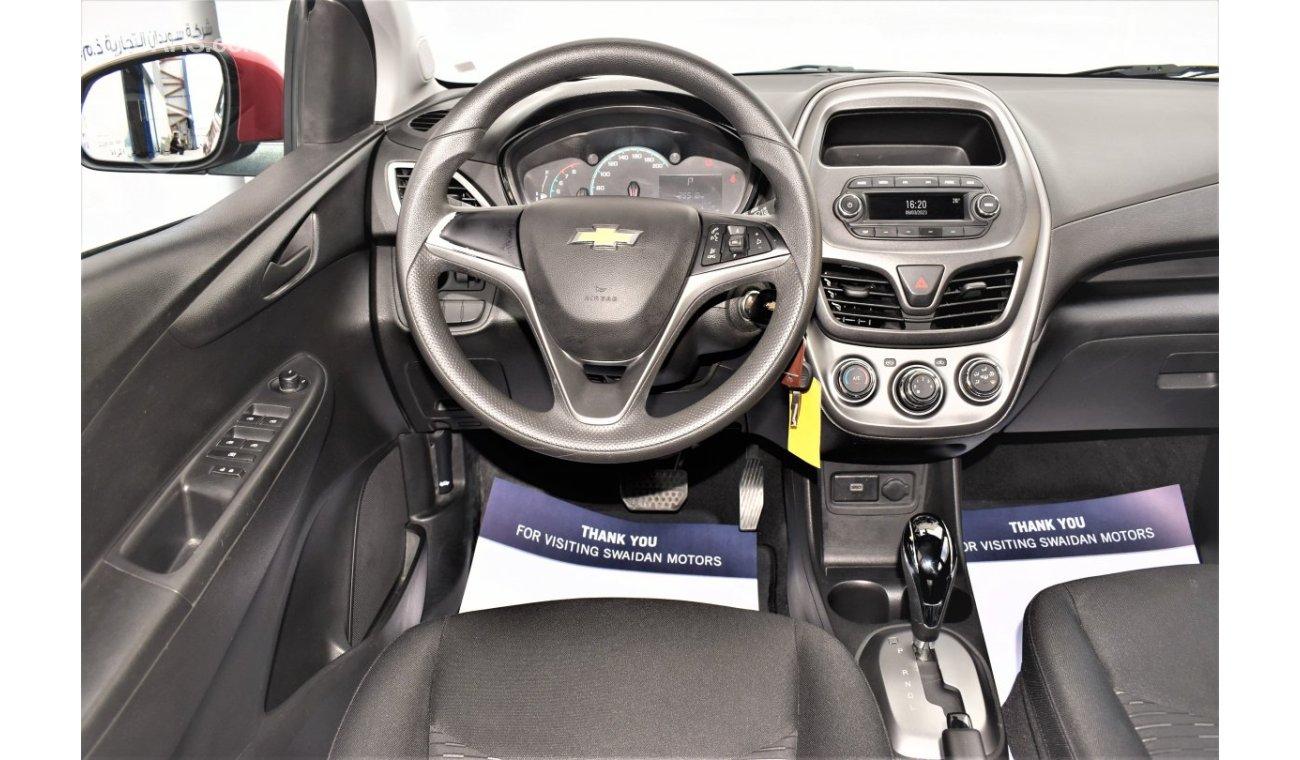 Chevrolet Spark AED 684 PM | 1.4L LS GCC DEALER WARRANTY