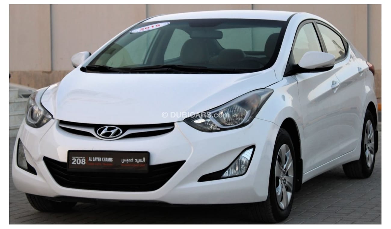 Hyundai Elantra Hyundai Elantra 2015 GCC 1600cc, in excellent condition, without accidents, very clean from inside a