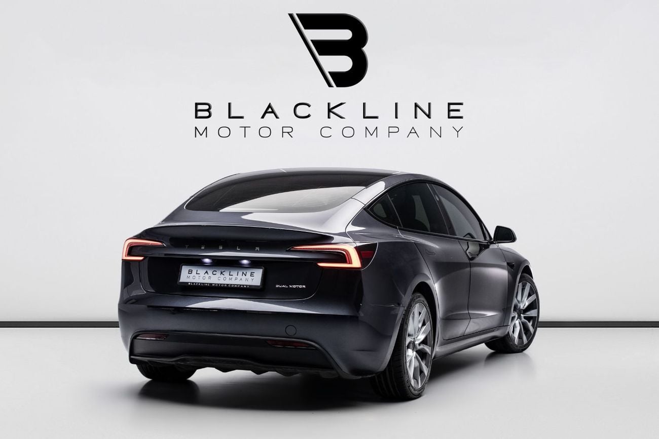 Tesla Model 3 LONG RANGE BUY NOW, PAY 2027 | THE BLACKLINE STANDARD | Tesla Warranty February 2028, GCC, Low KM's