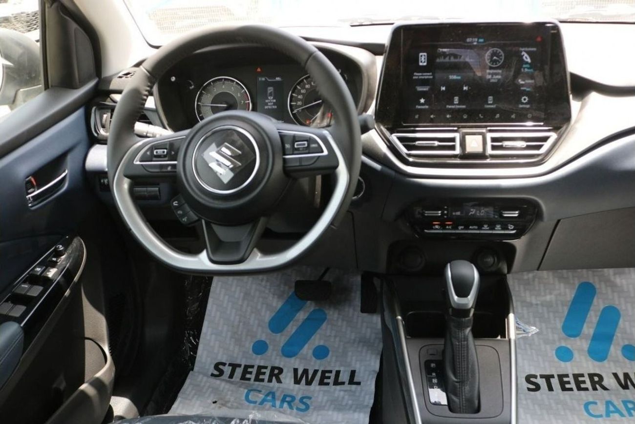 سوزوكي بالينو GLX | HUD | 360 CAMERA | CRUISE CONTROL | 6 AIRBAGS | LEATHER STEERING | 9 INCH TOUCH SCREEN | 2023