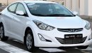 Hyundai Elantra Hyundai Elantra 2015 GCC 1.6 in excellent condition without accidents, very clean from inside and ou