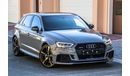 Audi RS3 Nardo Grey (Hatchback) 2018 GCC under Agency Warranty with Zero Down-Payment.
