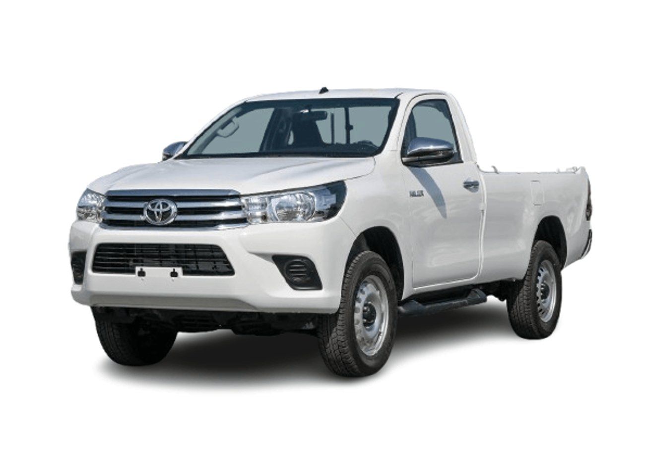 تويوتا هيلوكس ECTJRY003 - 2025 Toyota Hilux Single Cab DLX - 2.4L Diesel Manual 4wd - White with Red Interior
