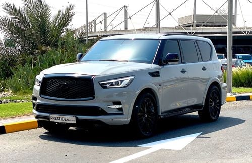 إنفينيتي QX80 GCC 2019 Nardo Grey Unique Interior Design by MBS