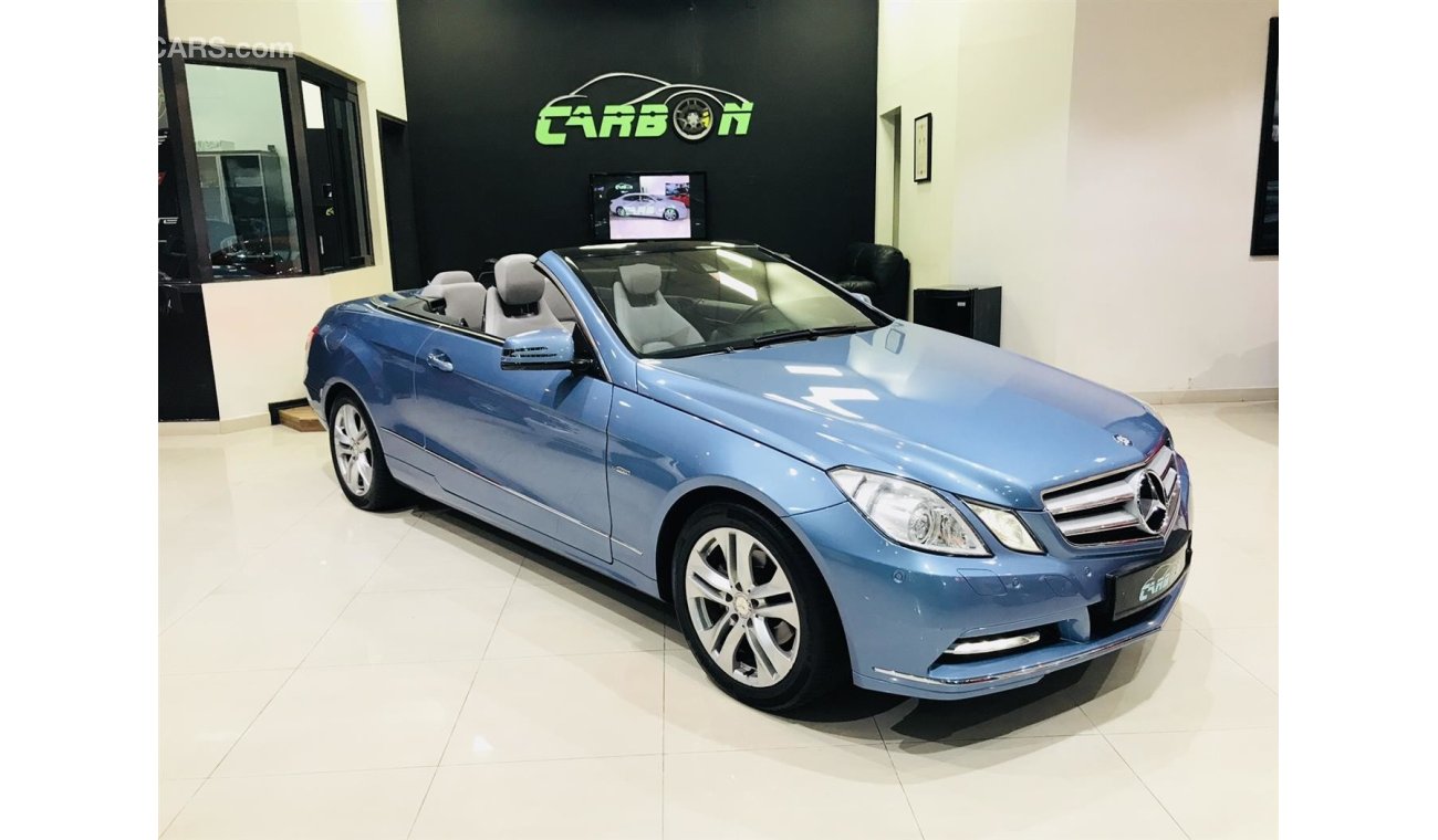 Mercedes-Benz E 250 CABRIOLET - 2012 - GCC -ONE YEAR WARRANTY