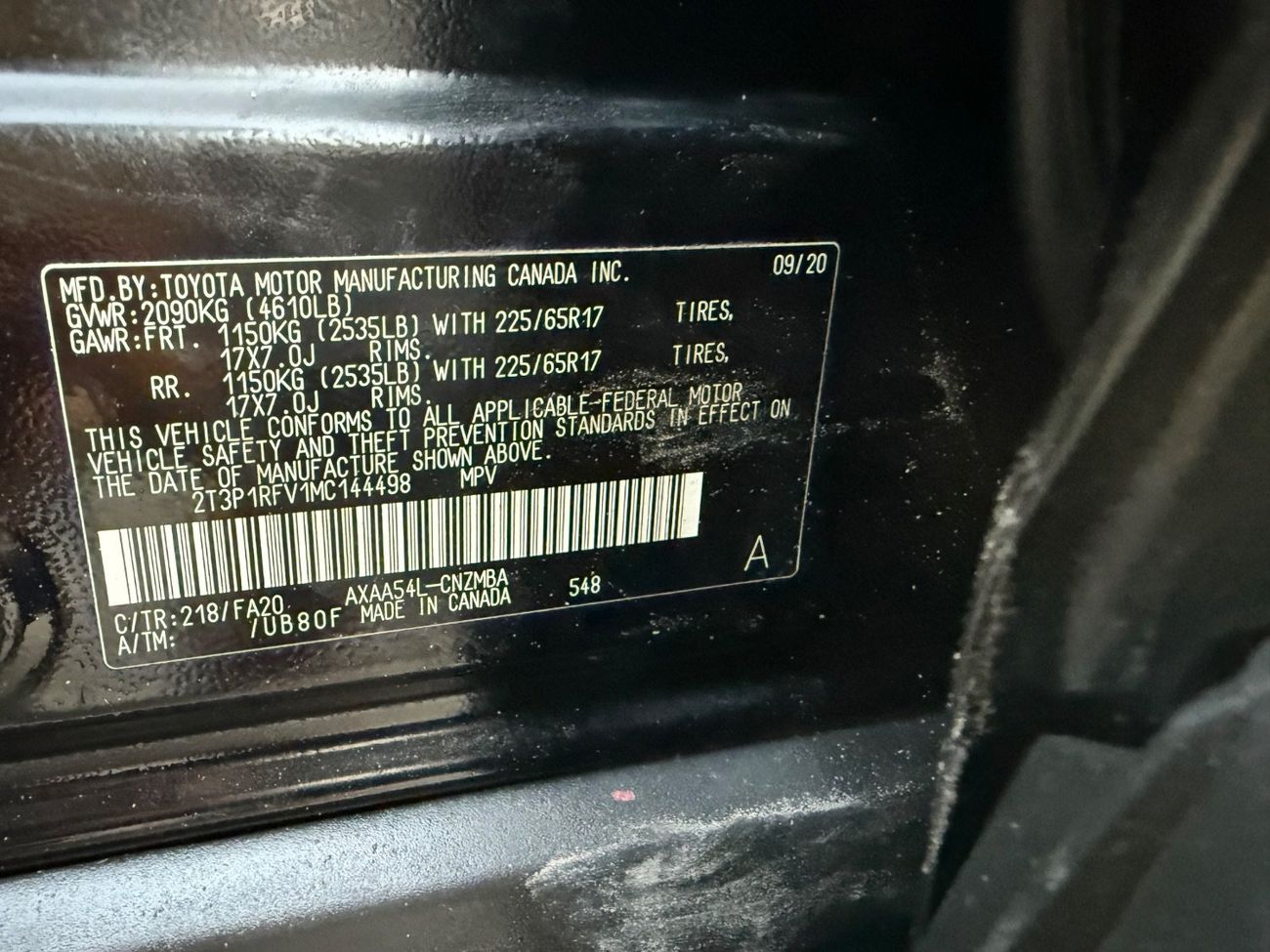 تويوتا راف ٤ 2021 XLE PUSH START AWD 2.5 USA SPEC