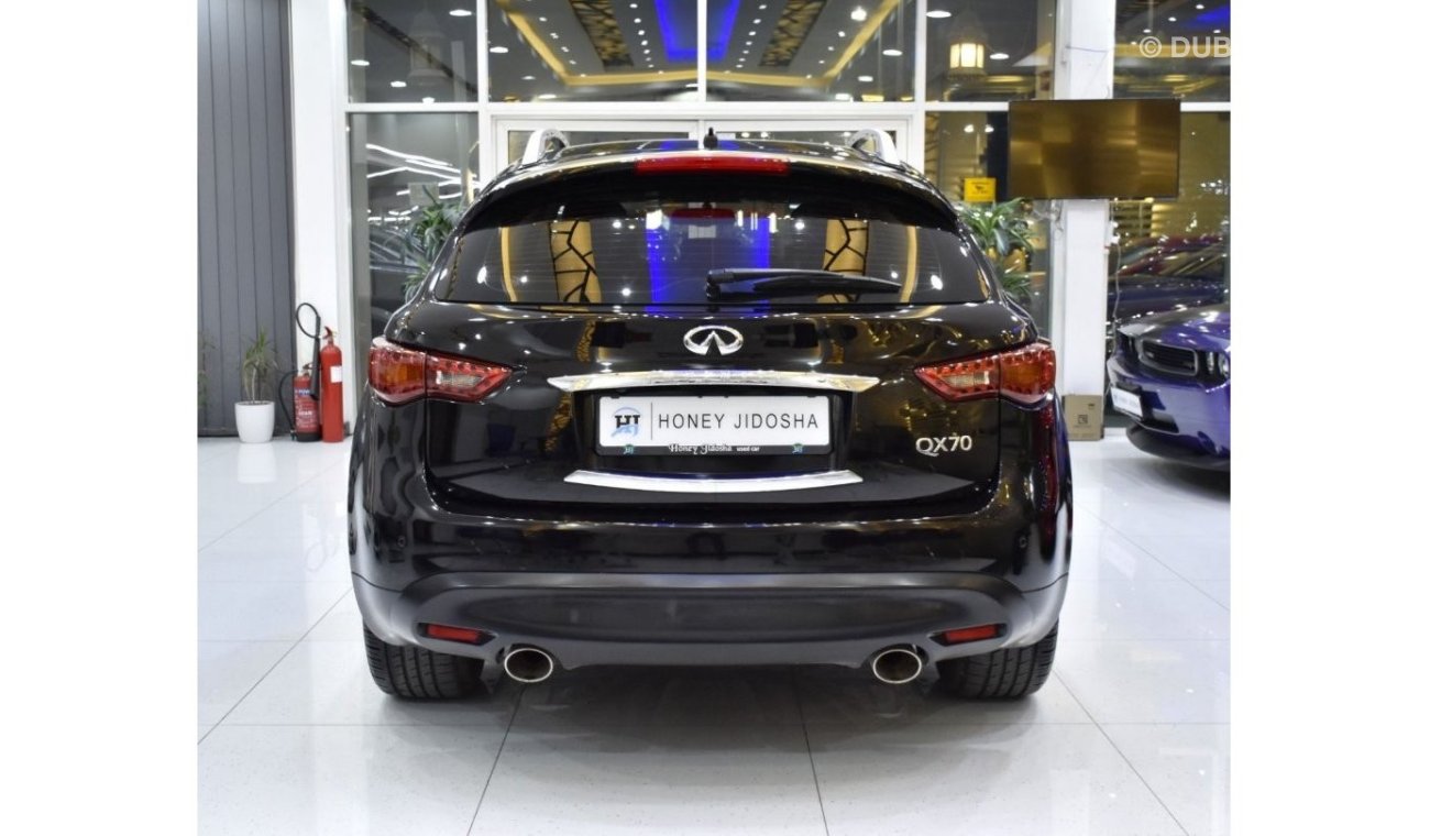 Infiniti QX70 EXCELLENT DEAL for our Infiniti QX70 ( 2014 Model ) in Black Color GCC Specs