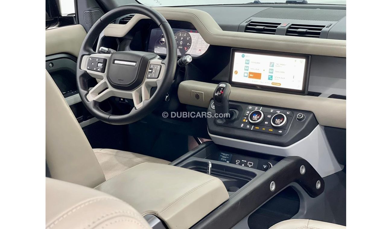 Land Rover Defender P400 110 HSE 2021 Land Rover Defender 110 HSE P400, Agency Warranty + Service Contract, GCC