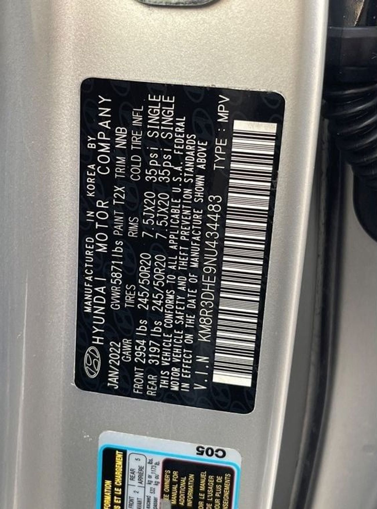 هيونداي باليساد Premium - Nappa 3.8L 2022 HYUNDAI PALISADE IMPORTED FROM USA