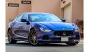 Maserati Ghibli 2016 GCC under Warranty with Zero Down-Payment.