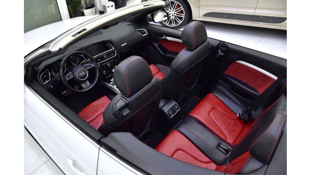Audi A5 EXCELLENT DEAL for our Audi A5 35TFSi S-Line Convertible ( 2016 Model ) in White Color GCC Specs
