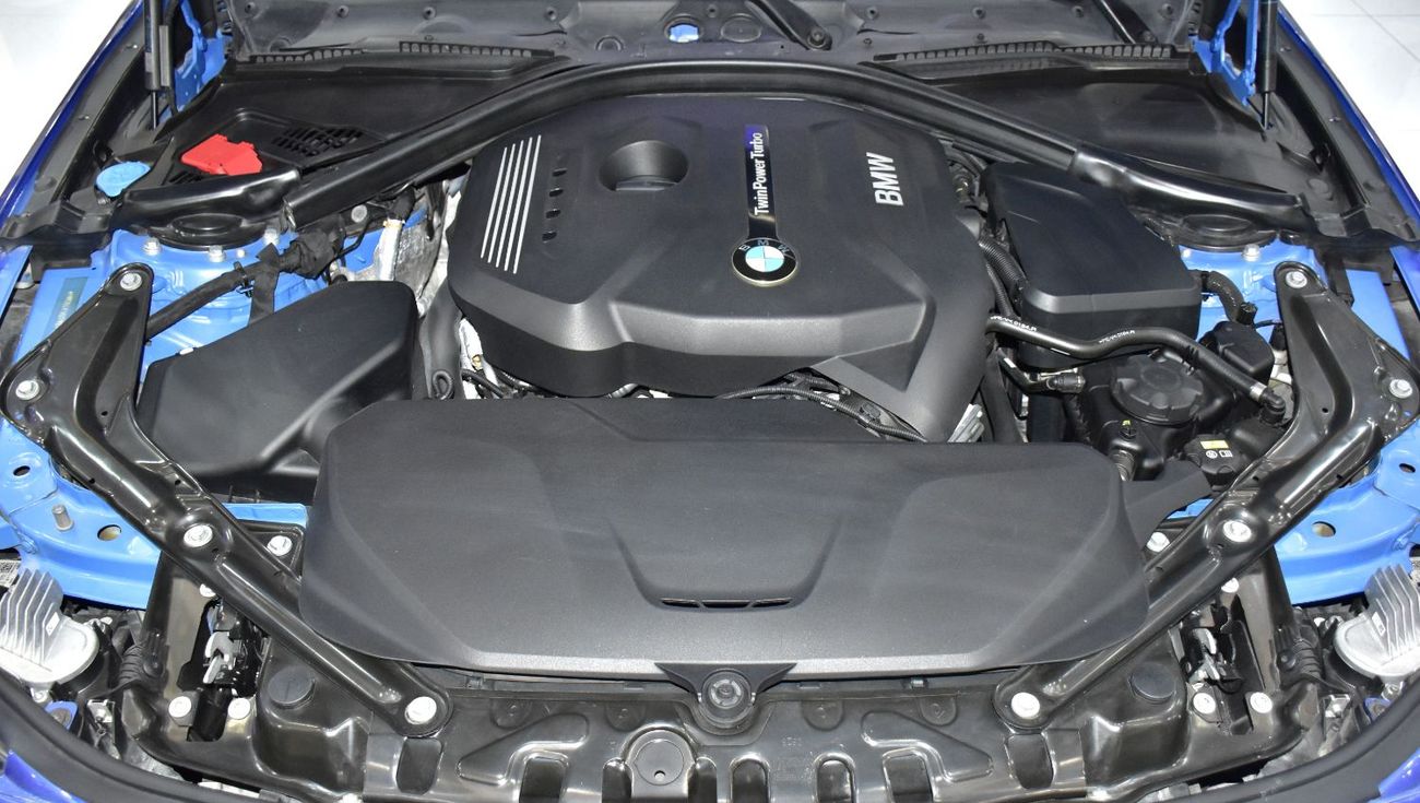 BMW 420i EXCELLENT DEAL for our BMW 420i M-Kit Convertible ( 2019 Model ) in Blue Color GCC Specs