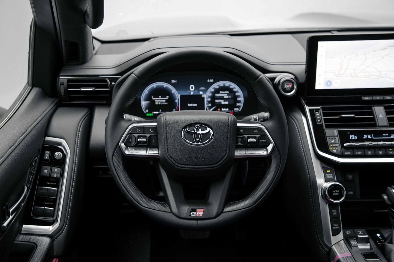 Toyota Land Cruiser LC300 GR-Sport 3.5L Hybrid - Attitude Black Inside GRS Black and Dark Red | Export