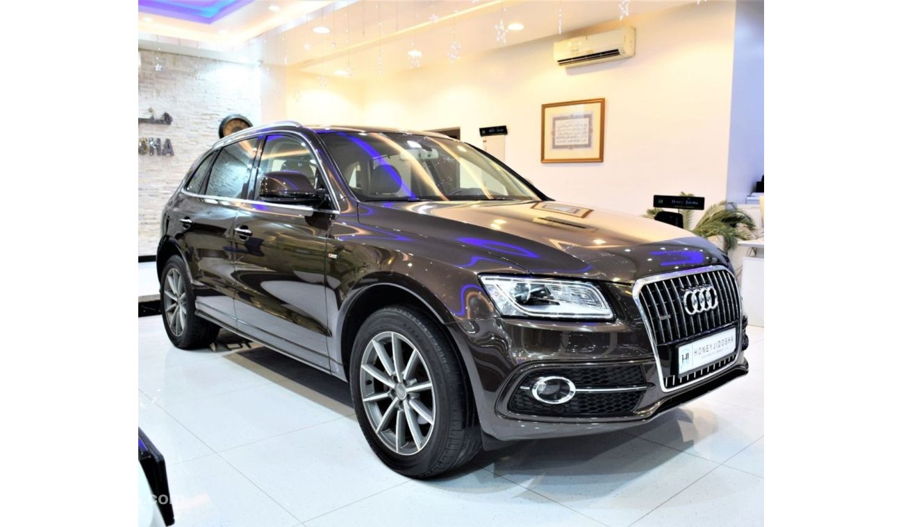 أودي Q5 ORIGINAL PAINT ( صبغ وكاله ) Audi Q5 QUATTRO S-Line 2016 Model!! in Brown Color! GCC Specs