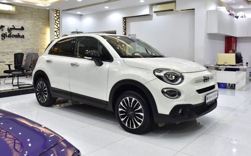 فيات 500X . EXCELLENT DEAL for our Fiat 500x ( 2023 Model ) in White Color GCC Specs
