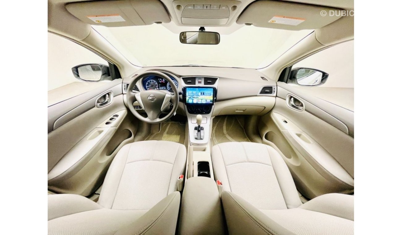 Nissan Sentra SV + PEARL WHITE + NAVIGATION + CAMERA + PREMIUM WHEELS / GCC / 2019 / UNLIMITED MILEAGE WARRANTY