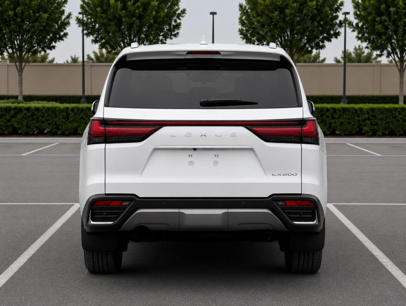 Lexus LX600 Lexus LX 600 twin turbo Model 2025 fuel petrol cylinder 6 white colour outside and interior orange