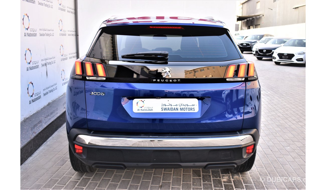 بيجو 3008 AED 1605 PM | 1.6L ACTIVE GCC AGENCY WARRANTY