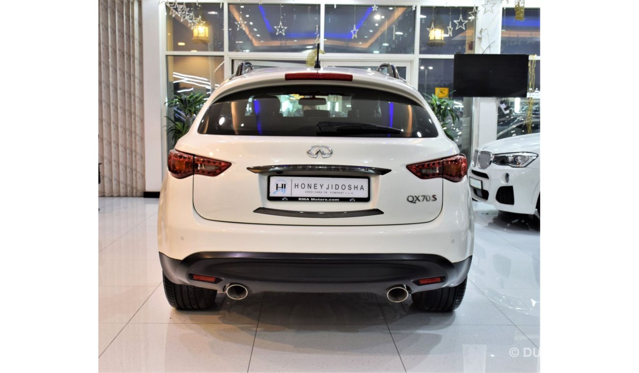 Infiniti QX70 EXCELLENT DEAL for our Infiniti QX70S 2016 Model!! in White Color! GCC Specs