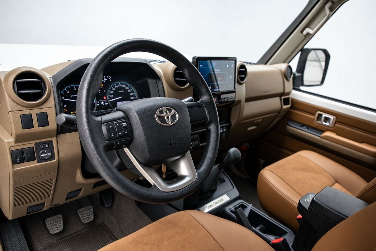Toyota Land Cruiser 70 LC76 LX Hardtop 2.8L - White Inside Saddle Tan | Export Only