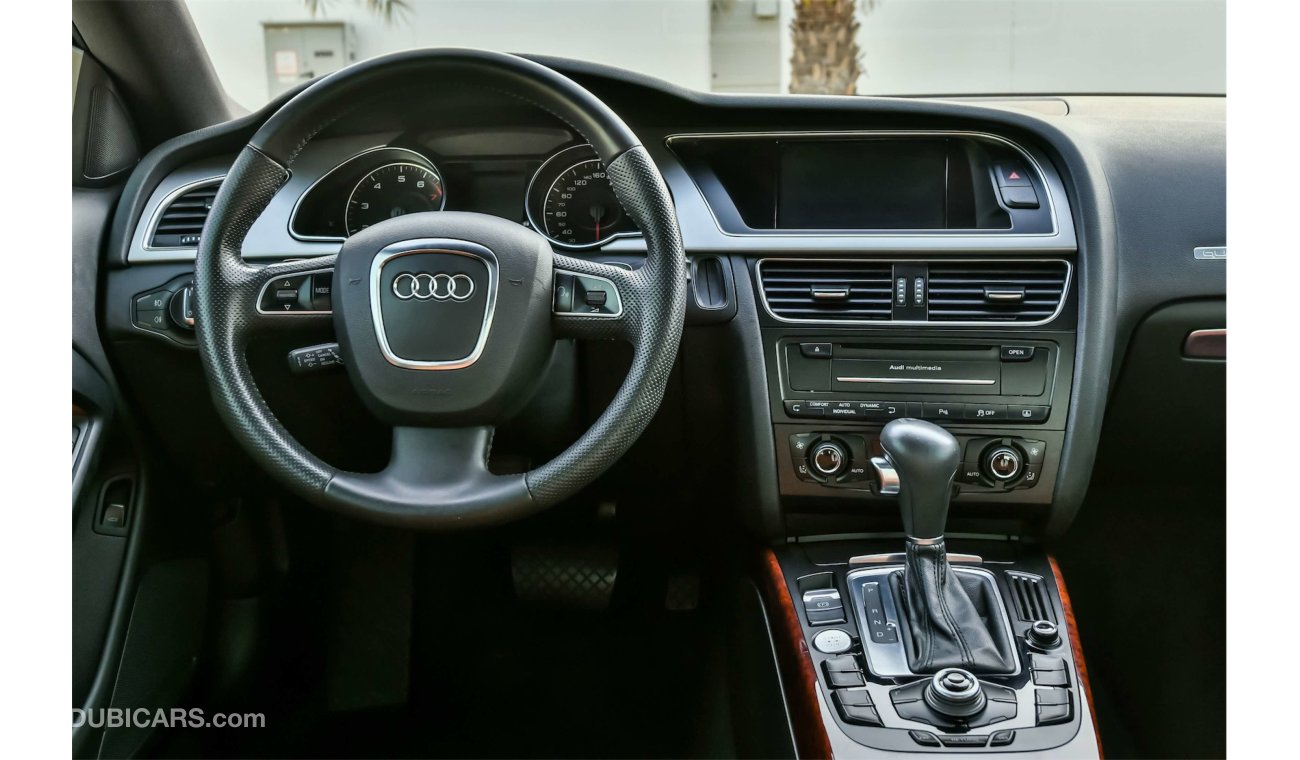 Audi A5 3.2L V6 S-Line - 2012 - 2 Years Warranty - AED 1,351 per month - 0% Downpayment