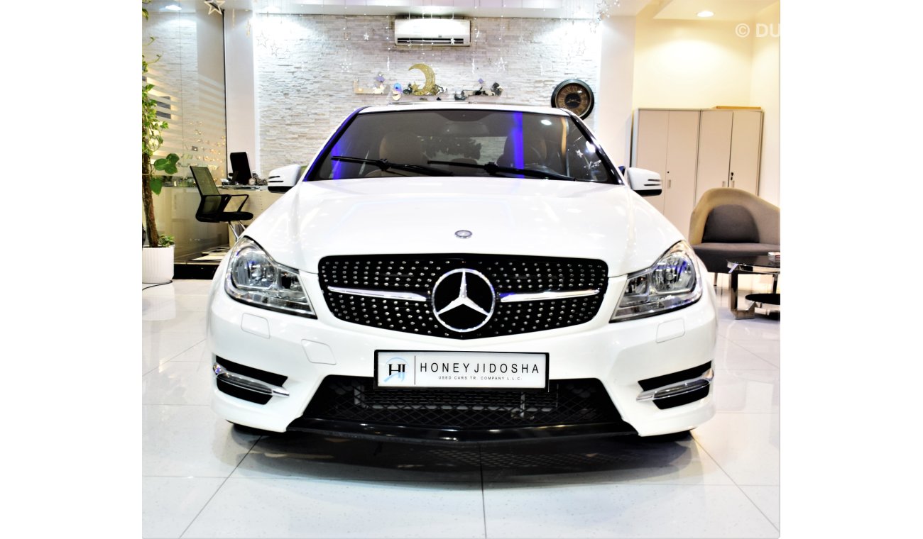 Mercedes-Benz C 300 AMG-Kit With ( C63 Emblem ) 2013 Model!! in White Color! American Specs