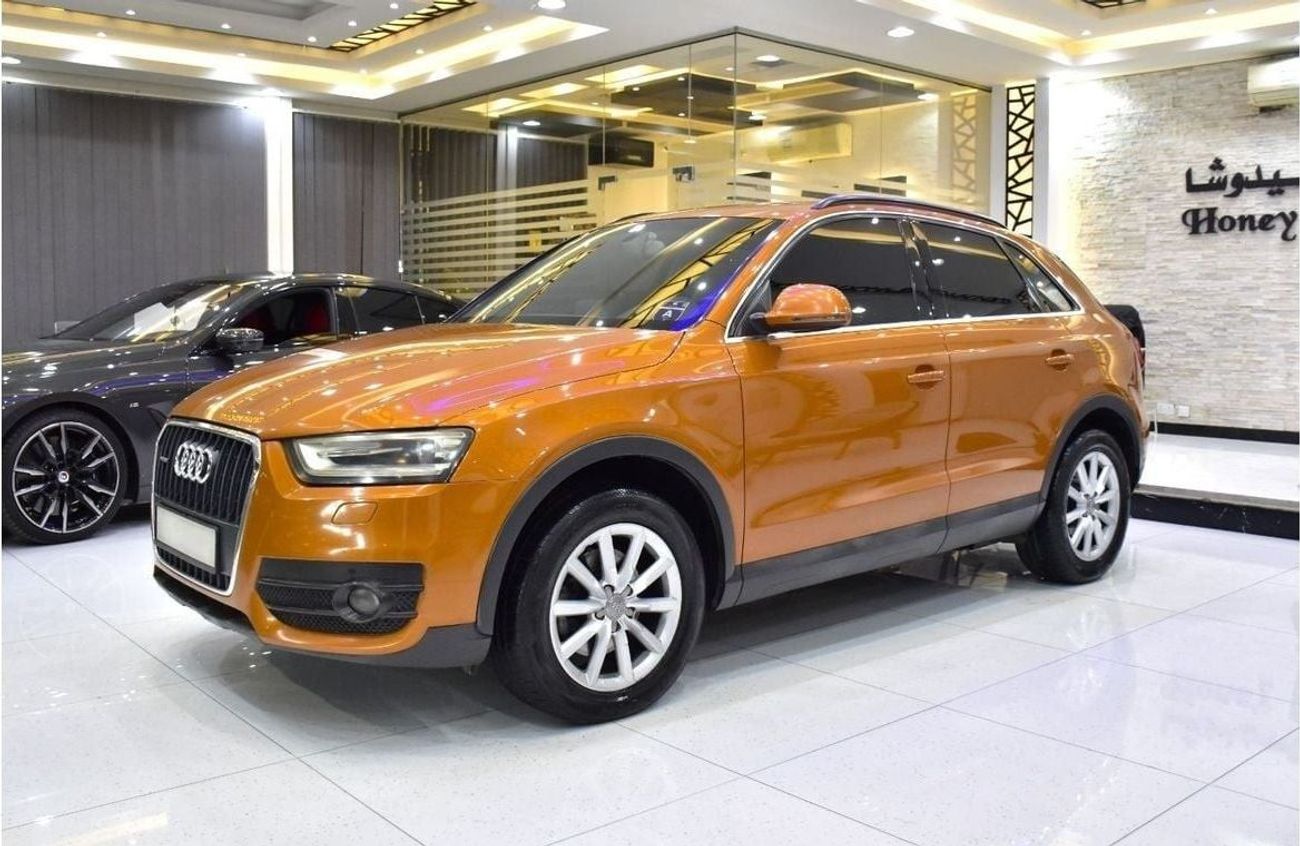 أودي Q3 EXCELLENT DEAL for our Audi Q3 2.0T Quattro ( 2013 Model ) in Orange Color GCC Specs