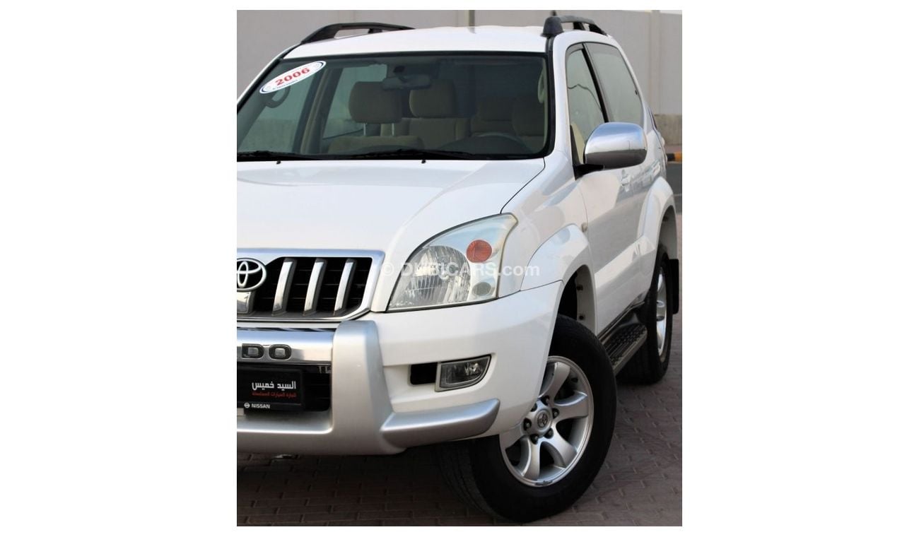 تويوتا برادو تويوتا برادو 2006 خليجي صبغ وكالة  4 سلندر بحالة ممتازة بدون حوادث نظيفه جدا من الداخل والخارج