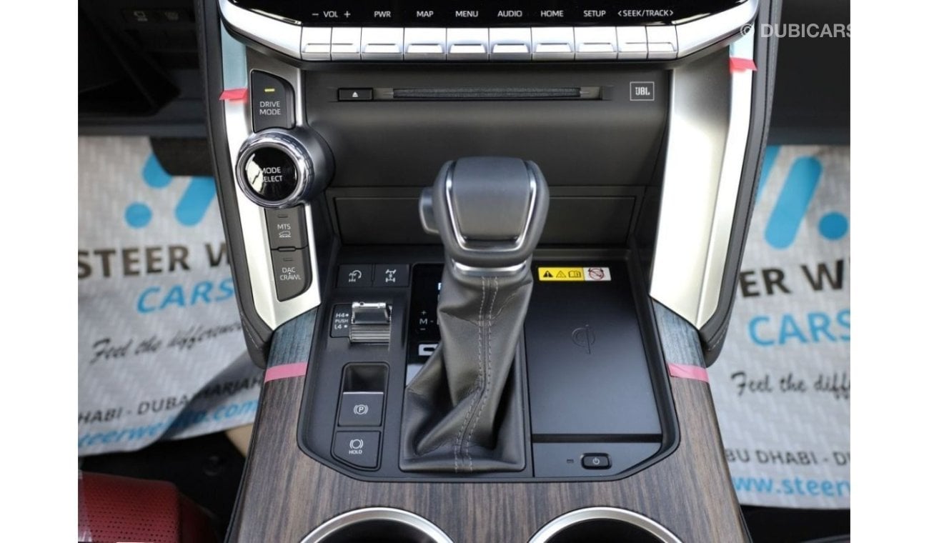 New Toyota Land Cruiser 3.5L Twin Turbo Benzene VXR Z Exclusive Red/Black interior New