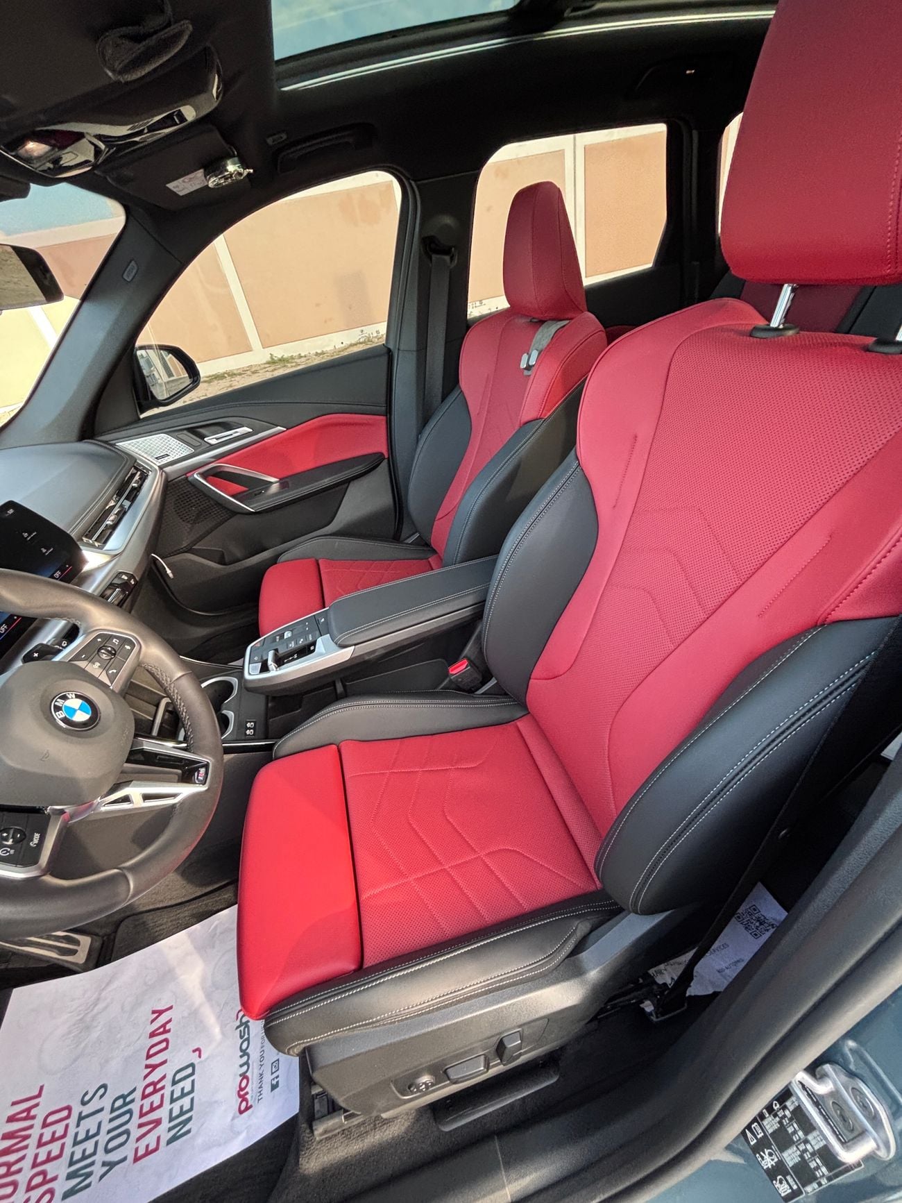 BMW X1 Veganza Coral Red/Black Interior