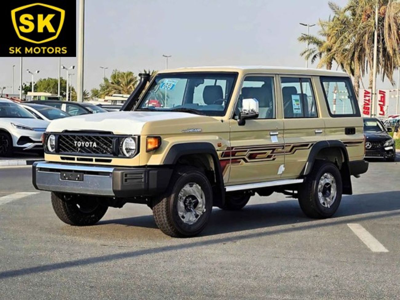 تويوتا لاند كروزر 70 4.0L PETROL V6, WOOD,STEERING / WINCH SNORKEL,HIGH OPTION (CODE# 68030)