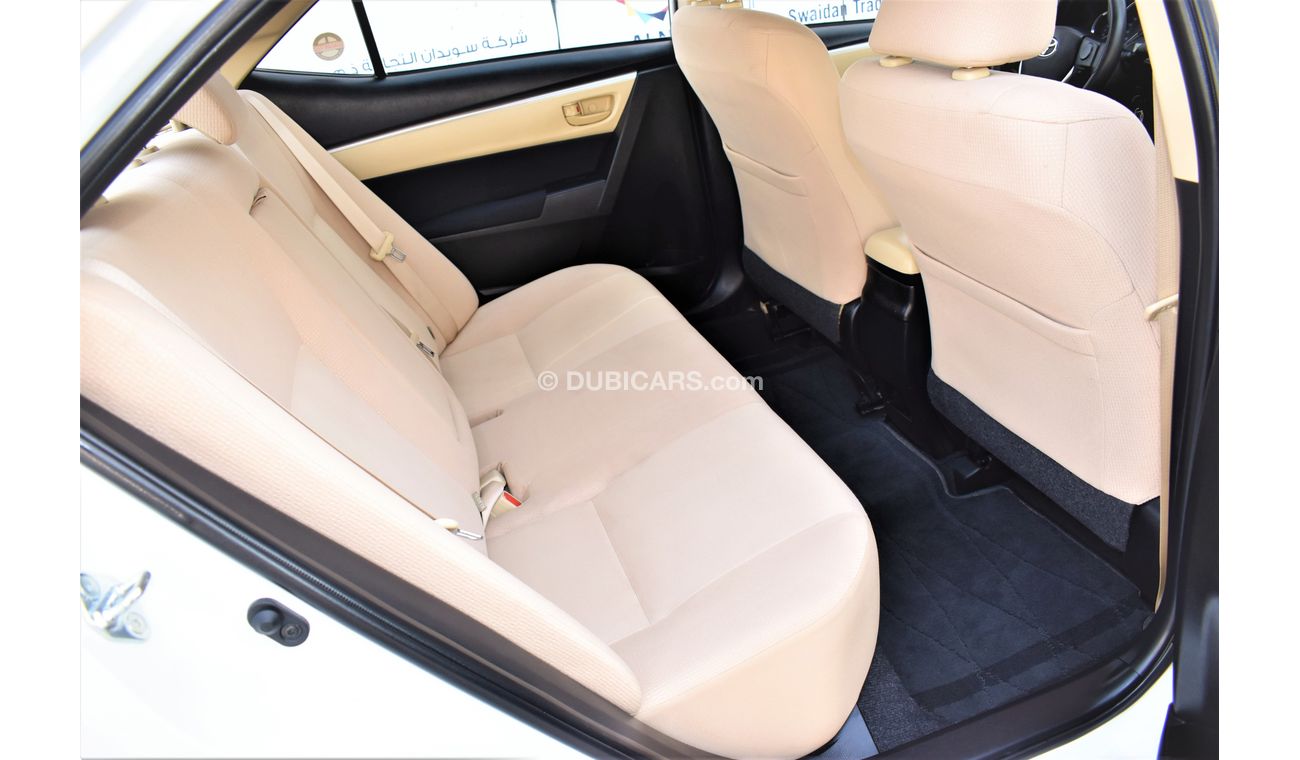 Toyota Corolla AED 1076 PM | 1.6L SE GCC DEALER WARRANTY