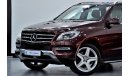 مرسيدس بنز ML 350 EXCELLENT DEAL for our Mercedes Benz ML350 ( 2014 Model ) in Burgundy Color GCC Specs