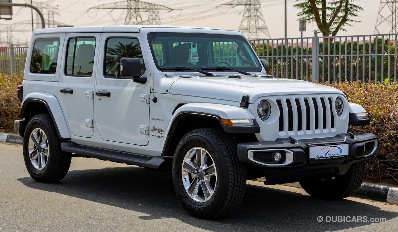 Jeep Wrangler Unlimited Sahara V6 , GCC , 2021 , 0Km , W/3 Yrs or 60K Km WNTY @Official Dealer