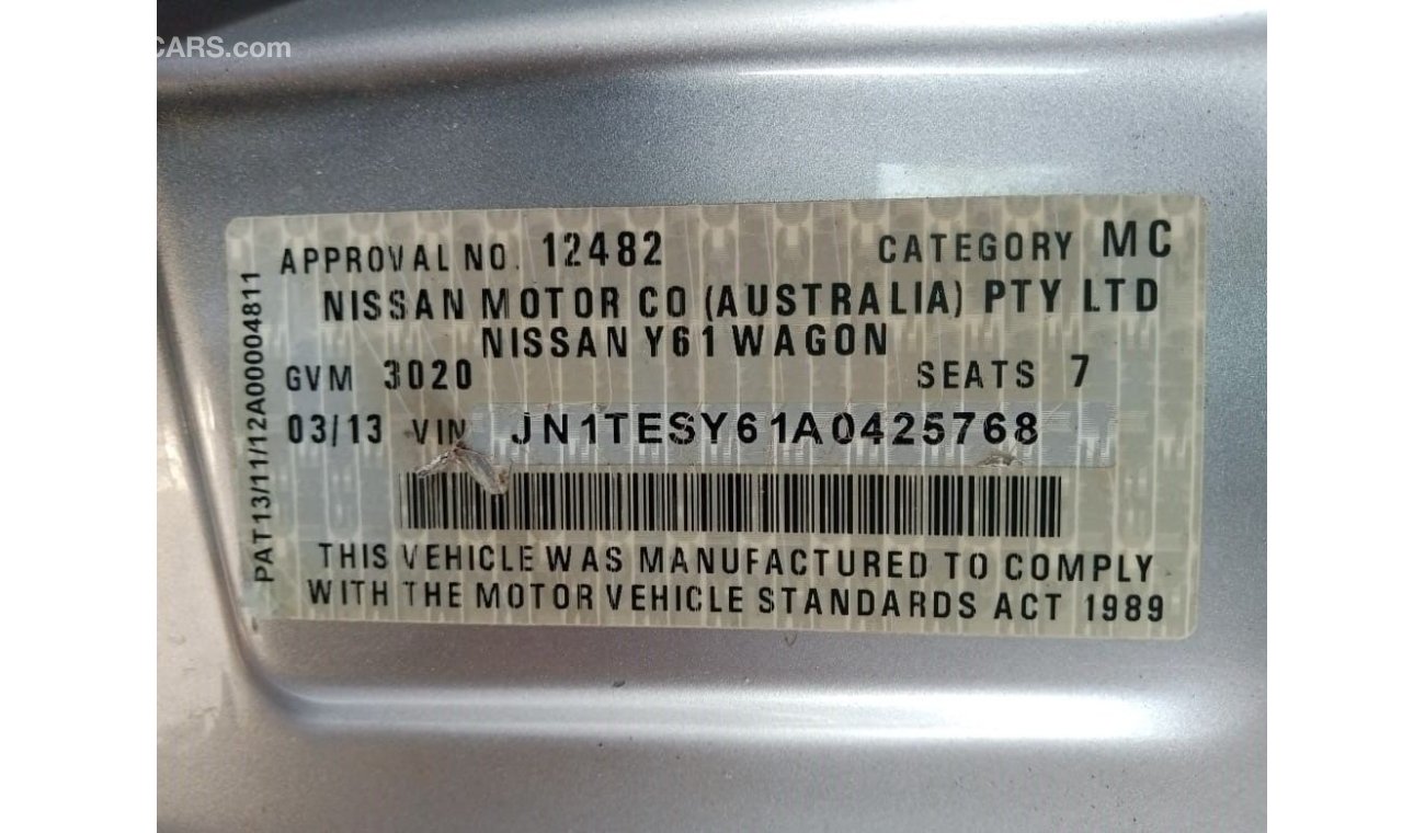 Nissan Patrol NISSAN PETROL RIGHT HAND DRIVE (PM1002)