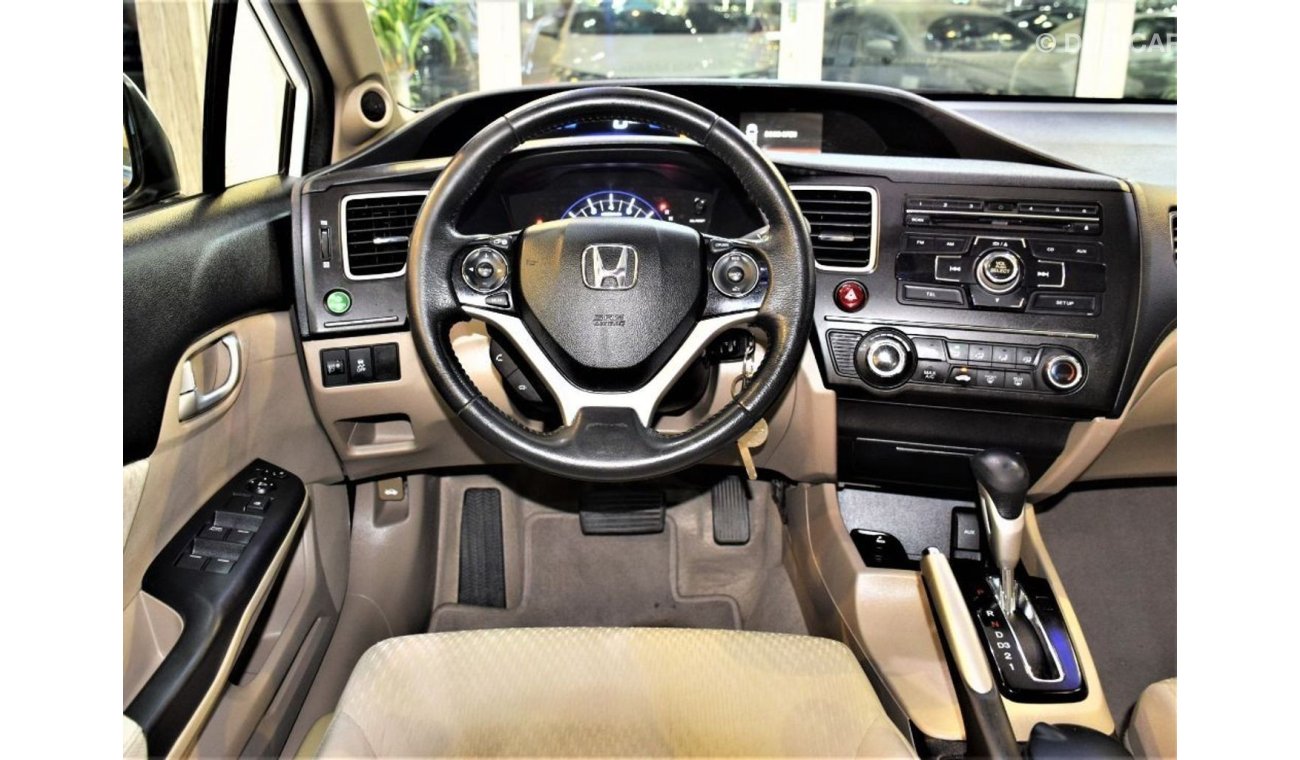 هوندا سيفيك AMAZING Honda Civic 1.8 i-VTEC 2014 Model White Color GCC Specs