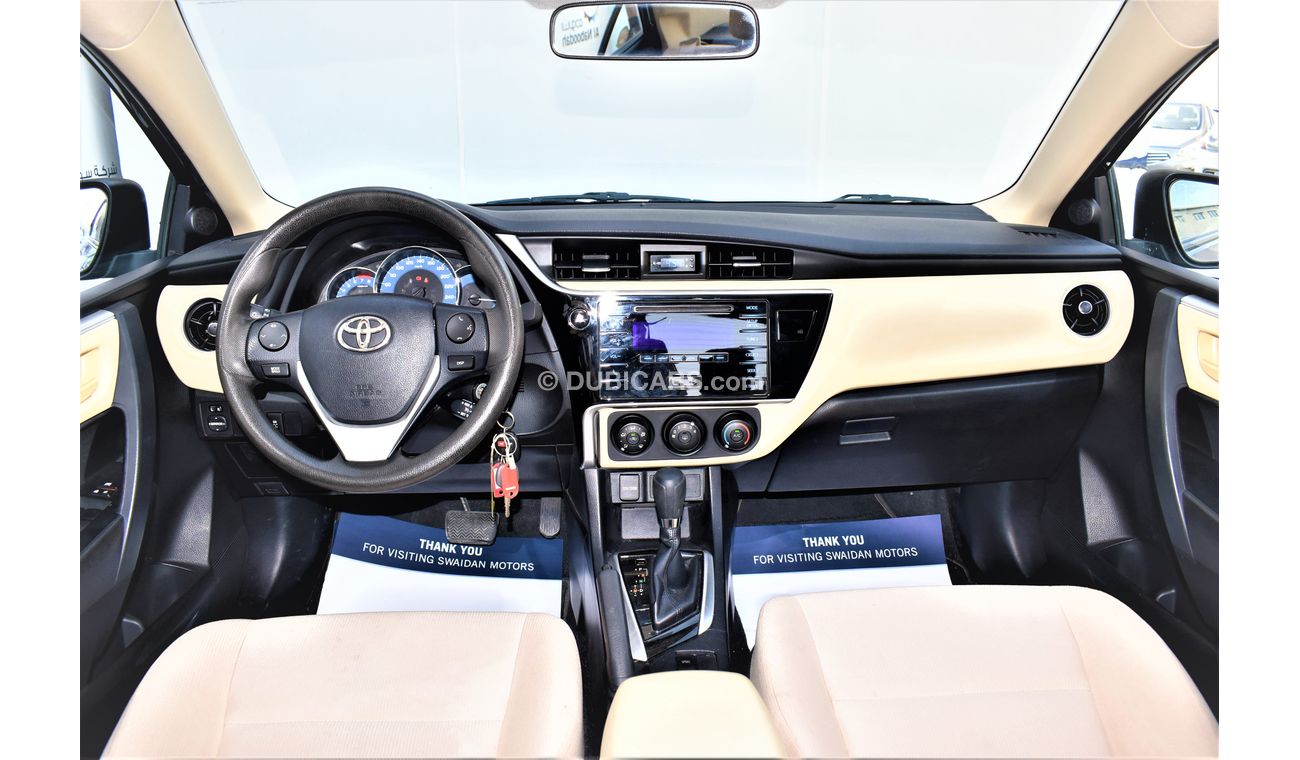 Toyota Corolla AED 1039 PM | 2.0L SE GCC DEALER WARRANTY