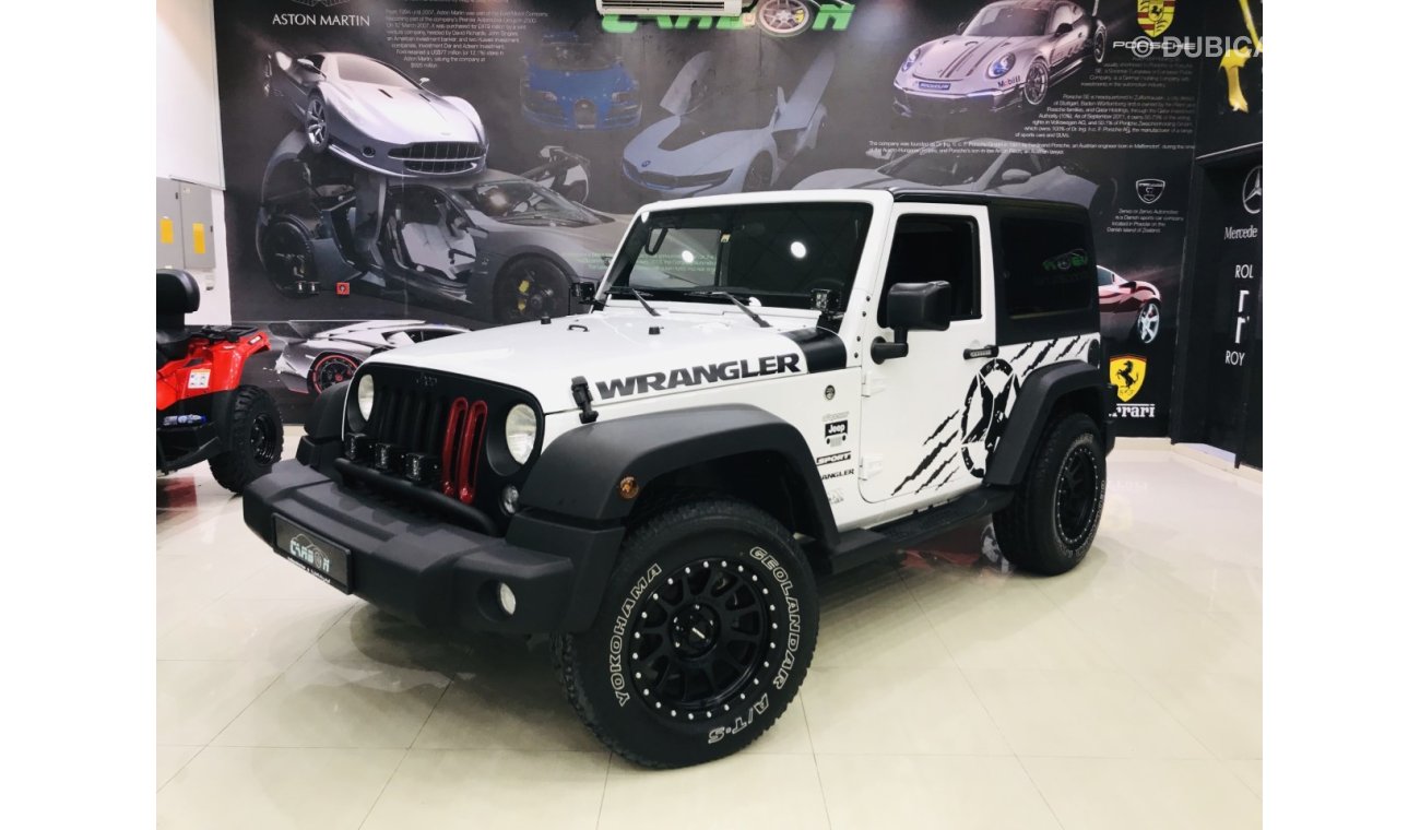 Jeep Wrangler SPORT- 2017 - MANUAL GEAR - ALFUTTAIM WARRANTY + FREE SERVICE ( 1050 AED ) PER MONTH