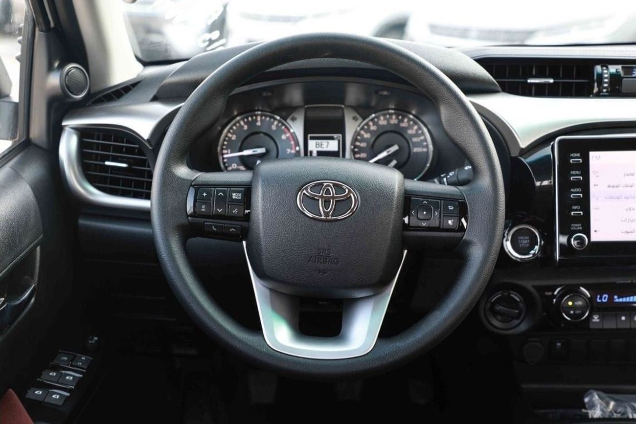 تويوتا هيلوكس 2025 TOYOTA HILUX 2.7 SR5 - SUPER WHITE inside RED | Export Only